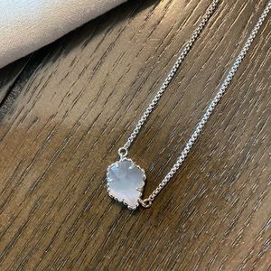 Kendra Scott Tess necklace Gray slate cats eye